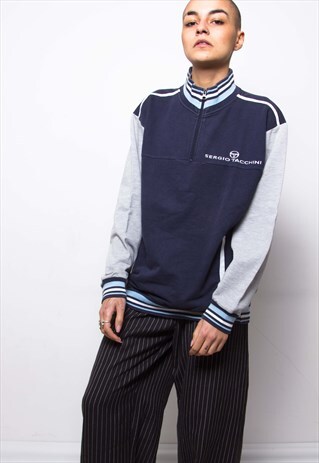 VINTAGE 90S SERGIO TACCHINI POLO SWEATSHIRT ID:3326