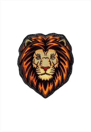 EMBROIDERED DETAILED LION DESIGN IRON ON PATCH /SEW ON PATCH