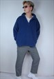VINTAGE 90'S RAVE DARK FLUFFY SPRING BAGGY FLEECE JUMPER 