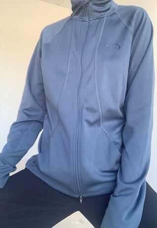 THE NORTH FACE VINTAGE GREY BLUE SPORTY BLOUSE