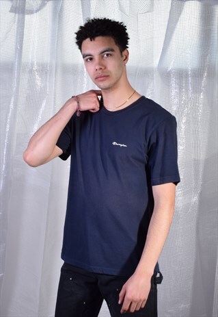 VINTAGE CHAMPION NAVY TEE