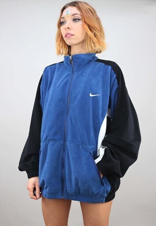 VINTAGE OVERSIZED VELOUR NIKE TRACK TOP