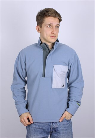 VINTAGE ADIDAS ORIGINALS FLEECE TRACK JACKET