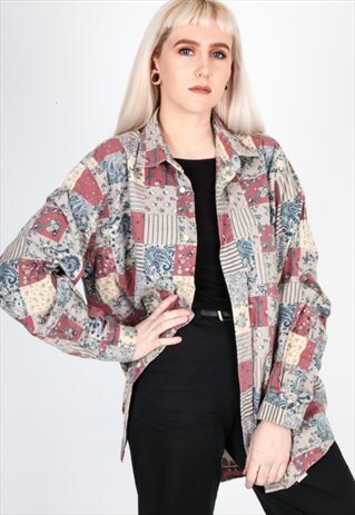 VINTAGE PATTERN SHIRT NS397