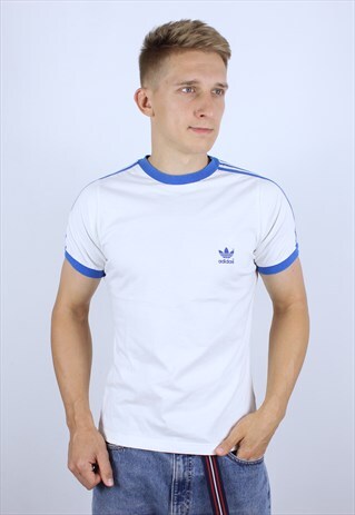 VINTAGE ADIDAS ORIGINALS MENS LOGO T-SHIRT TOP