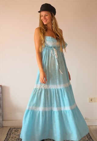 VINTAGE RARE FIND DRESS 60S 70S 90 BOHO BOHEMIAN DRESS
