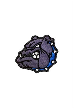 Embroidered Bulldog Machine Design iron on patch 