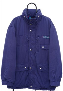 Vintage Fila Magic Line Purple Coat Womens