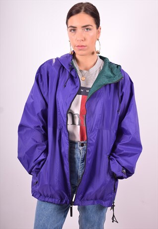 HELLY HANSEN WOMENS VINTAGE JACKET LARGE PURPLE 90'S