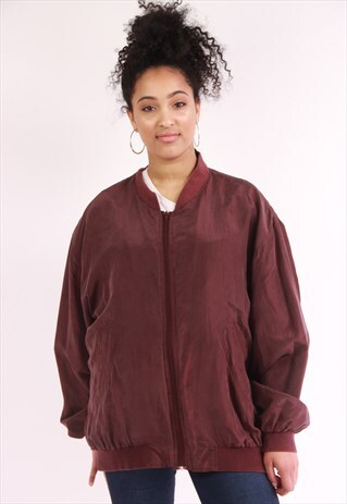VINTAGE RED SILK JACKET