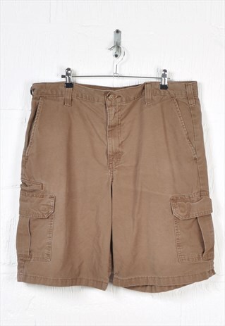 VINTAGE DICKIES CARGO SHORTS BROWN W38
