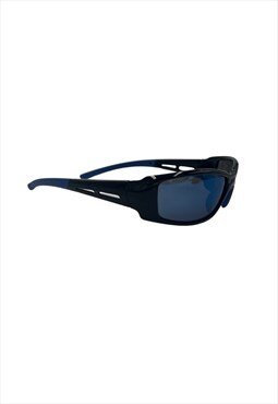 Vintage Y2K Blue Polarised Festival Sport Sunglasses