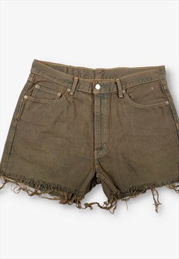 Vintage Levi's 550 Cut Off Denim Shorts Brown W36 BV20323