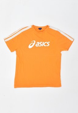 Vintage 00'a Y2K Asics T-Shirt Top Orange