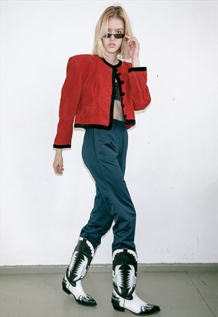 VINTAGE SUEDE CROP JACKET