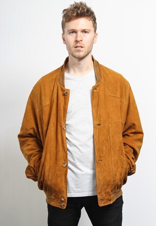 VINTAGE SUEDE BOMBER JACKET