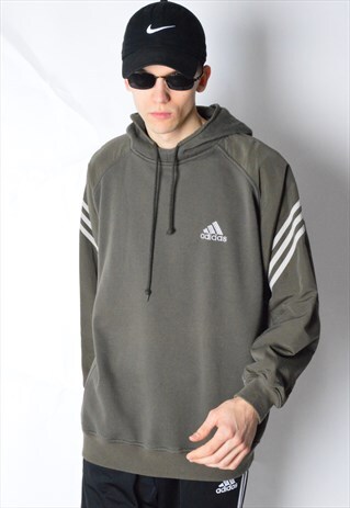 VINTAGE 90S KHAKI ADIDAS HOODIE
