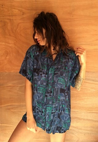OVERSIZED RETRO 90S 80S VINTAGE UNISEX FESTIVAL SHIRT