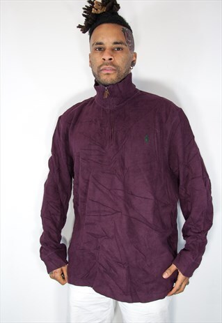 RALPH LAUREN 1/4 ZIP SWEATSHIRT