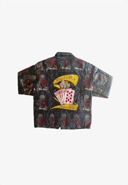 Vintage 1990s Stacy Adams Casino Poker Jacket