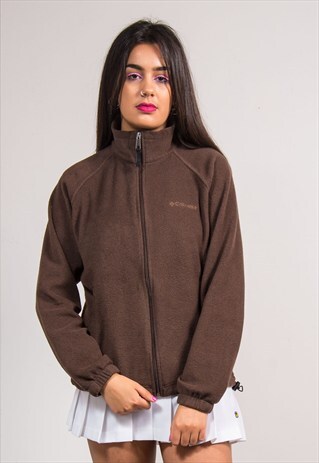 VINTAGE 90'S BROWN FLEECE COLUMBIA JACKET