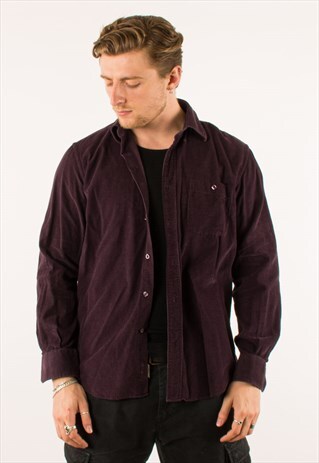 VINTAGE PURPLE CORDUROY SHIRT