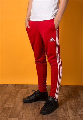 ADIDAS RED TRACK PANTS