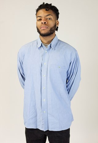 VINTAGE LACOSTE LIGHT BLUE SHIRT