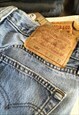 VINTAGE 90'S LEVI  LIGHT BLUE 501 STRAIGHT LEG JEANS W27