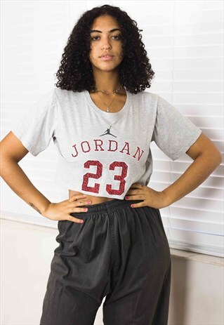 VINTAGE NIKE JORDAN 23 CROP TOP LOGO 90S XL 3.4