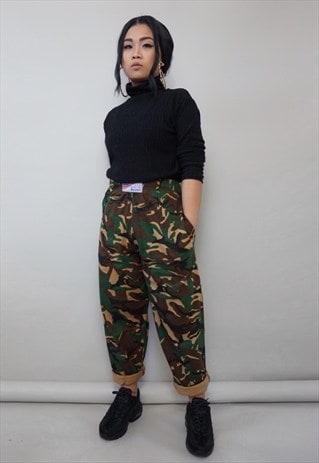 CAMO / CAMOUFLAGE ARMY SWEATPANTS / TROUSERS / JOGGERS