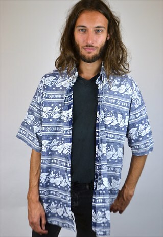 VINTAGE 90'S TOMMY HILFIGER FLORAL PRINT SHIRT