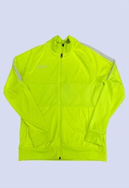 Bright Neon Yellow Long Sleeved High Neck Zip Jacket