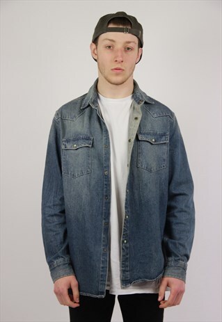 VINTAGE DENIM SHIRT JACKET