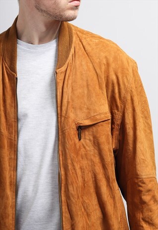 VINTAGE SUEDE BOMBER JACKET