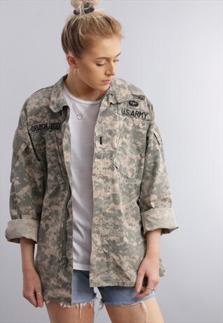 VINTAGE CAMO AIR FORCE ARMY JACKET X287