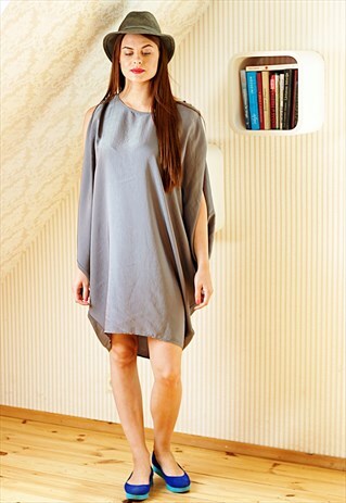 SILVER OVERSIZE DRESS
