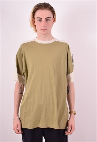 TIMBERLAND MENS VINTAGE T-SHIRT TOP LARGE GREEN 90S