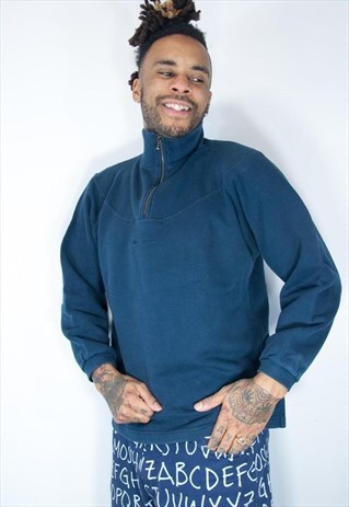 RARE CHAMPION 1/4 ZIP EMBROIDED SWEATSHIRT