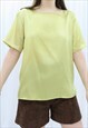 90S VINTAGE GOLD SLOUCHY BLOUSE TOP