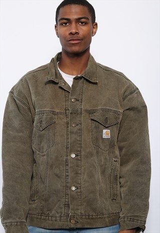 VINTAGE CARHARTT WORKWEAR JACKET GREEN