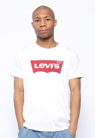VINTAGE LEVIS BIG LOGO T-SHIRT WHITE