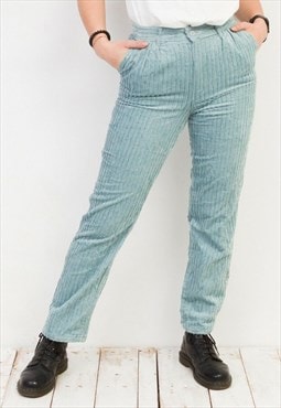 Vintage Women's W29 L31 Corduroy Pants Trousers 80's