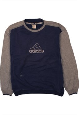 Vintage 90's Adidas Sweatshirt Spellout Crew Neck