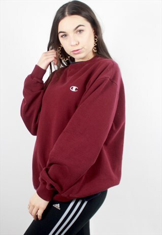 90'S RETRO BURGUNDY SWEATSHIRT