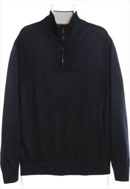 Nautica 90's Quarter Zip Jumper Large Blue