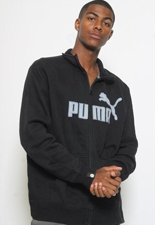VINTAGE PUMA FULL ZIP LOGO SWEATSHIRT