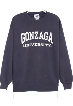 Lee 90's Gonzaga University Sweatshirt XLarge Navy Blue