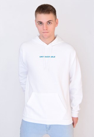 WHITE UNTOUCHABLE (BLUE) HOODIE