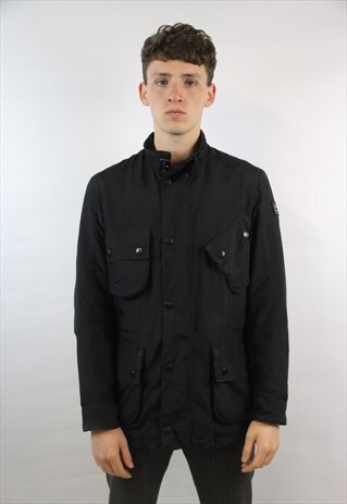 VINTAGE BARBOUR BLACK UTILITY JACKET